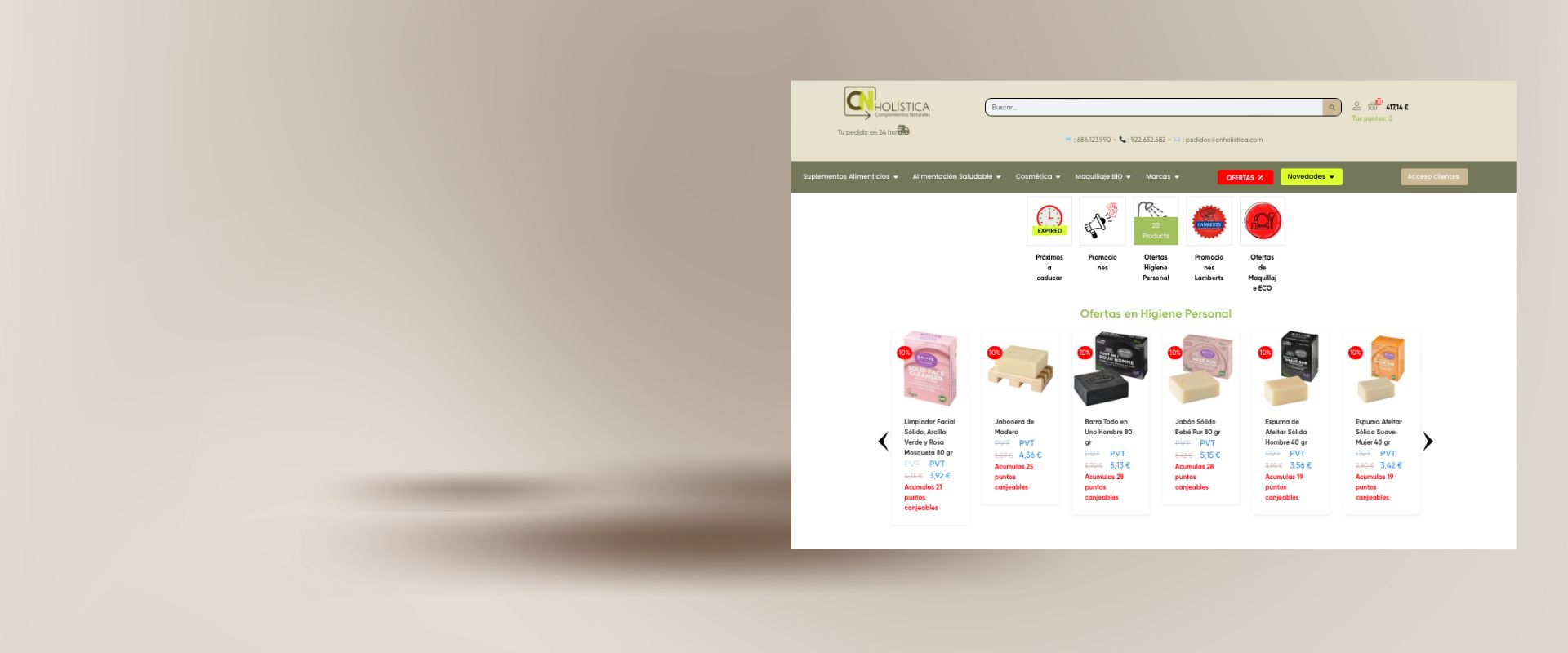 Sección ofertas Nueva sección de ofertas en nuestra tienda