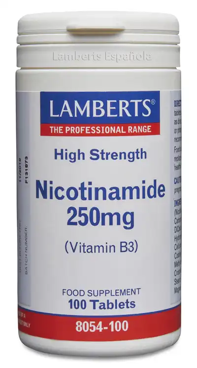 Niacina como Nicotinamide o Vitamina B3 250 mg