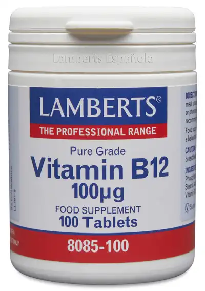 Vitamina B12 100 mcg en forma de Metilcobalamina. Grado puro.