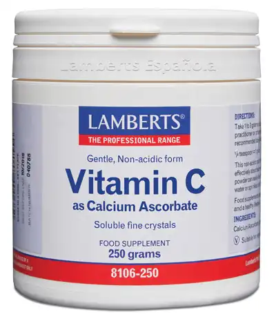 Vitamina C en forma de Ascorbato de Calcio