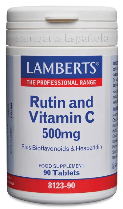 Rutina y Vitamina C 500 mg con Bioflavonoides y Hesperidina