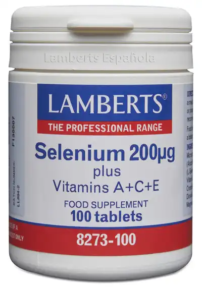 Selenio 200mcg más Vitaminas A, C y E.