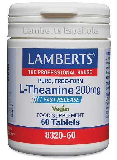 L-Teanina 200 mg en forma Libre.