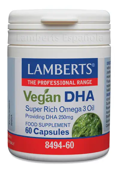 DHA Vegano 250 mg de fuente vegetal