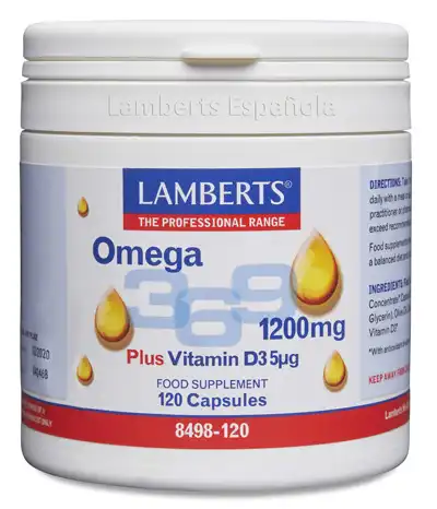 Omega 3,6 y 9 1200 mg con vitamina D3