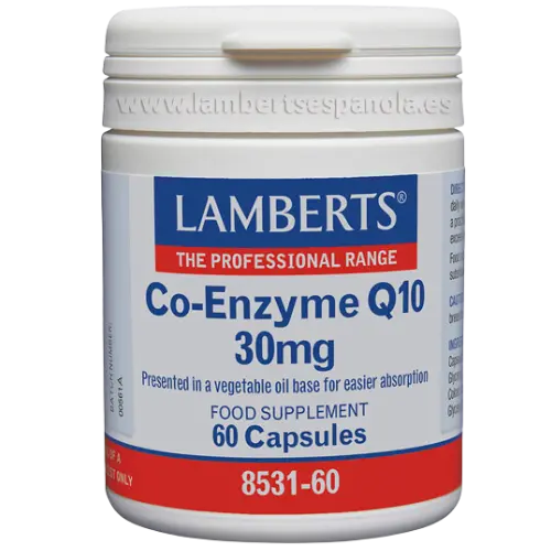 Co-Enzima Q10 30 mg (CoQ10 o ubiquinona)