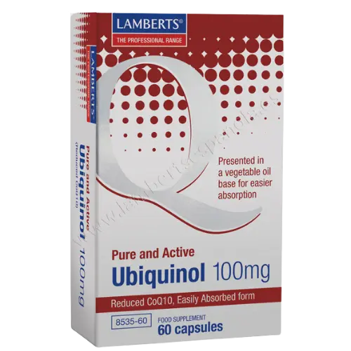 Ubiquinol 100 mg es la forma activa reducida de la Coenzima Q10