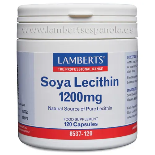 Lecitina de Soja 1200 mg es una fuente de Fosfatidil Colina