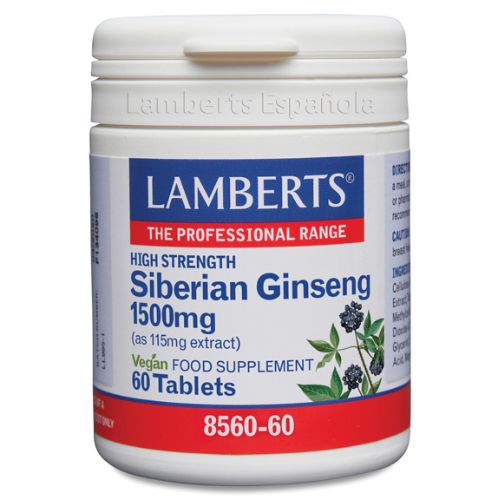 Ginseng Siberiano 1500 mg como extracto estandarizado