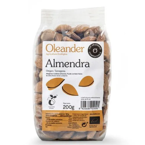 Almendra con Piel Bio 200Gr