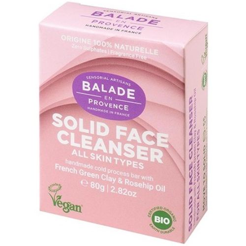 Limpiador Facial Sólido, Arcilla Verde y Rosa Mosqueta 80 gr