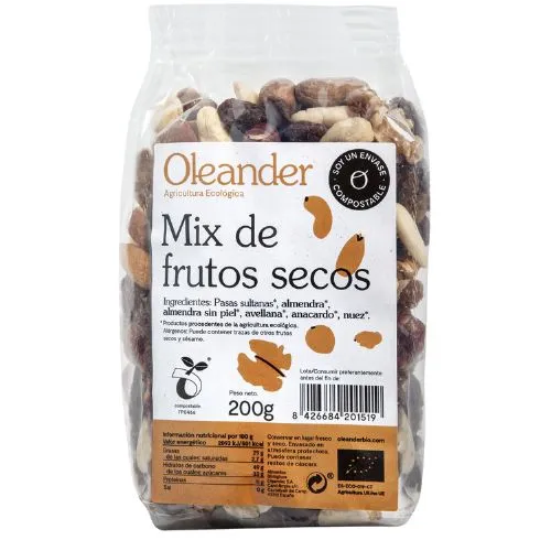 Mix Frutos Secos Bio 200Gr