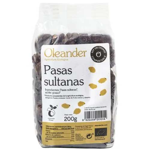 Pasas Sultanas Bio 200Gr