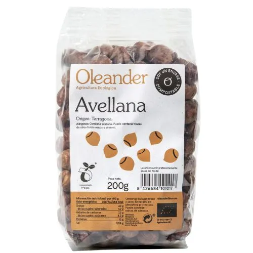 Avellana con Piel Bio 200Gr