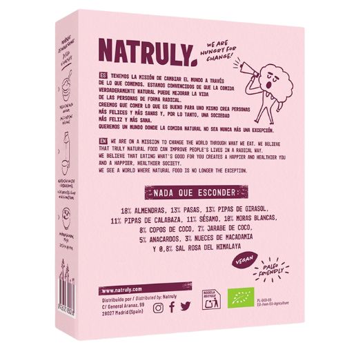 Granola de Moras y Pasas 325g de Natruly - Orgánica y Sin Gluten