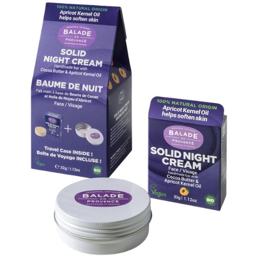 Pack Crema de Noche Sólida 32Gr + Lata de Aluminio