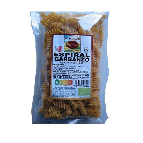 Espiral Garbanzo Bio 250Gr