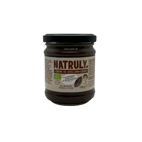 Crema de Cacao y Avellanas Bio 200 Gr