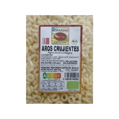 Aros Crujientes Con Miel Bio 200 Gr