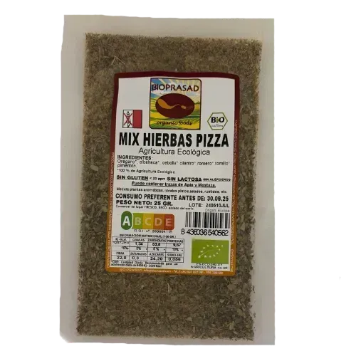 Mezcla Hierbas Pizza Bio 25 Gr