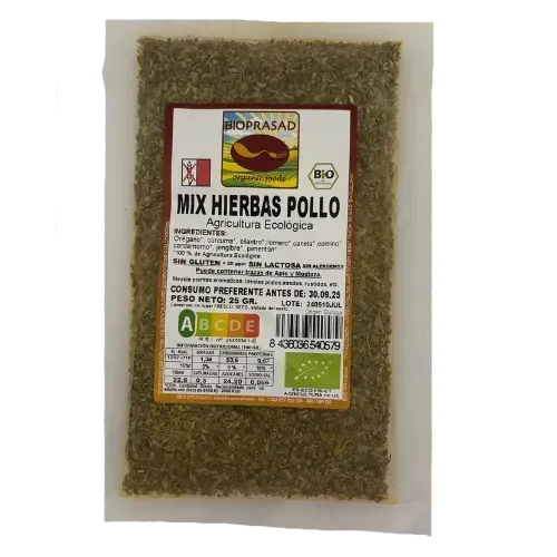 Mezcla Hierbas Pollo Bio 25 Gr