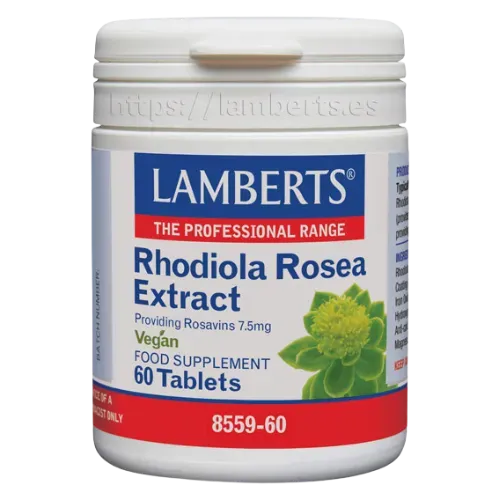 Rhodiola Rosea 3125 mg aportando 7,5 mg de Rosavinas