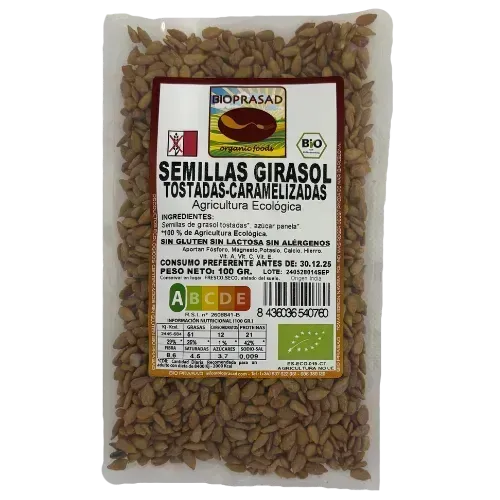 Semillas de Girasol Tostadas Caramelo 100Gr