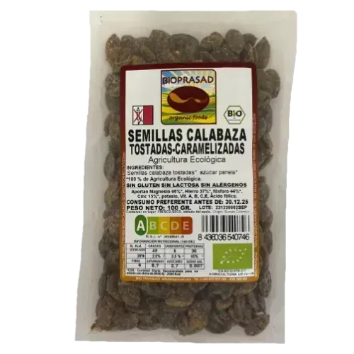 Semillas de Calabaza Tostadas Caramelo 100Gr