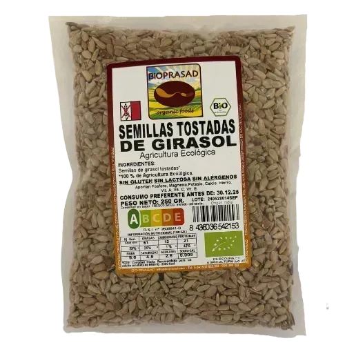 Semillas Girasol Tostadas 250Gr