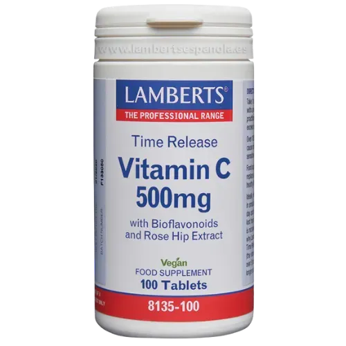 Vitamina C 500 mg. Liberación Sostenida en Cápsulas