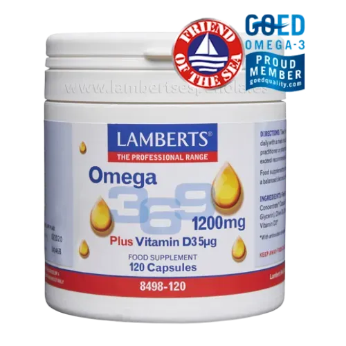 Omega 3,6 y 9 1200 mg con vitamina D3