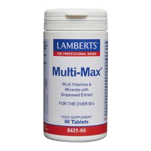 MultiMax Multivitamínico para mayores de 50. Una tableta al Día