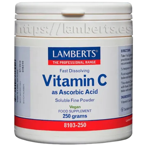 Vitamina C 250Gr. en forma de Acido Ascorbico