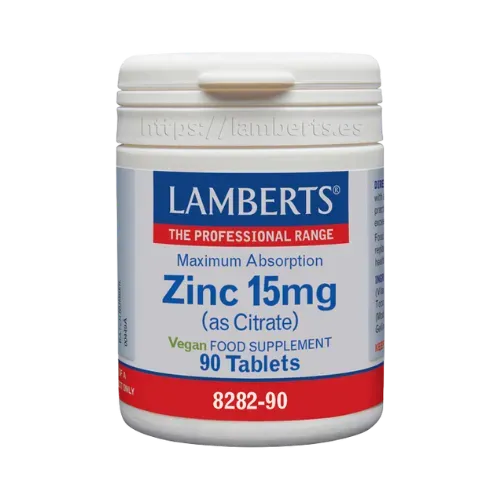 Zinc 15 mg como Citrato con mayor absorción