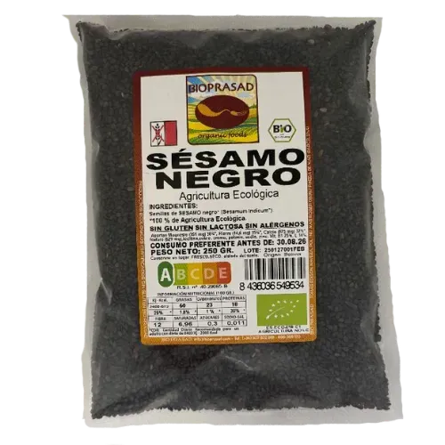 Semillas de Sésamo Negro 250Gr - CAD 30/08/2026