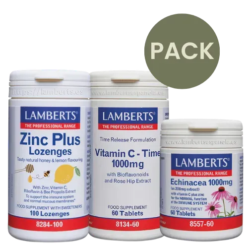 Pack Vitamina C + Equinacea + Zinc Plus