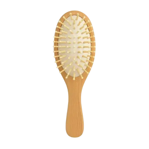 Cepillo para el cabello (púas de madera de bambú)